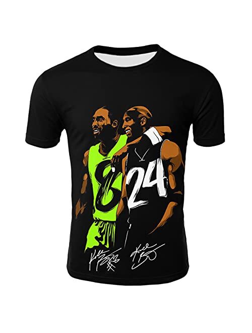 D.P Mens R.I.P Number 8 24 Basketball T-Shirt Unisex Shirts Superstar Short Sleeves Women's Tees