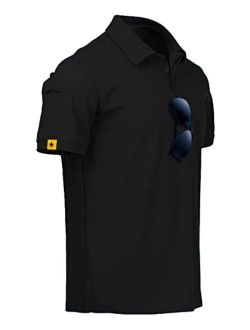 JACKETOWN Polo Shirt Performance Golf Sports Polo Shirt Lightweight Tennis Short Sleeve Shirt