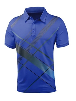 JACKETOWN Polo Shirt Performance Golf Sports Polo Shirt Lightweight Tennis Short Sleeve Shirt