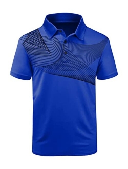 LLdress Men's Golf Polo Shirts Short Sleeve Summer Casual Outdoor Sports Tennis T-Shirt