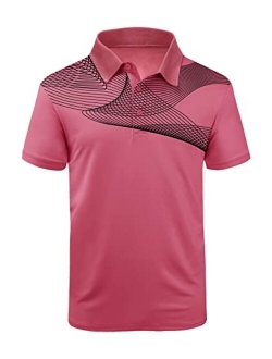 LLdress Men's Golf Polo Shirts Short Sleeve Summer Casual Outdoor Sports Tennis T-Shirt