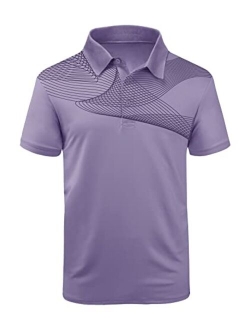 LLdress Men's Golf Polo Shirts Short Sleeve Summer Casual Outdoor Sports Tennis T-Shirt