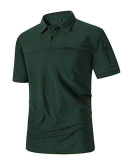 LLdress Men's Golf Polo Shirts Short Sleeve Summer Casual Outdoor Sports Tennis T-Shirt