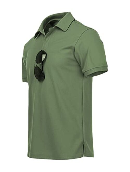 LLdress Men's Golf Polo Shirts Short Sleeve Summer Casual Outdoor Sports Tennis T-Shirt