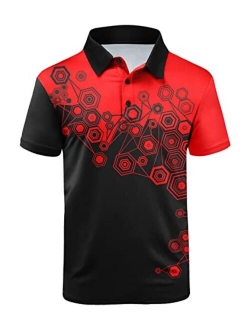 JACKETOWN Mens Golf Polo Shirts Regular Fit Short Sleeve Performance Casual Tennis T-Shirt