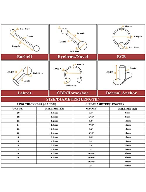 FINE4U 16G 8mm Piercing Jewelry for Conch, Tragus, Helix - ASTM F136 Titanium Hypoallergenic Cartilage Earring, Internally Threaded Nickel Free Flat Back Stud, Labret Bod