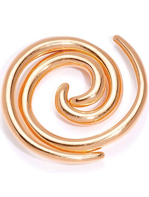 Body Candy 2Pc 6 Gauge Anodized Titanium 316L Steel Micro Spiral Taper Set Tapered Ear Gauges Ear Stretching Kit 4mm