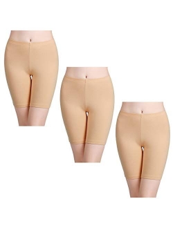 wirarpa Women's Anti Chafing Cotton Underwear Boy Shorts Long Leg Boyshorts Panties 3 Pack