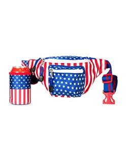 American Flag Fanny Packs for July 4th BBQs and Summer Pool Parties (Dream Team USA, One Size)