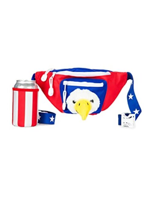 Tipsy Elves American Flag Fanny Packs for July 4th BBQs and Summer Pool Parties (Dream Team USA, One Size)