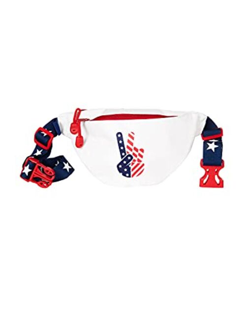 Tipsy Elves American Flag Fanny Packs for July 4th BBQs and Summer Pool Parties (Dream Team USA, One Size)