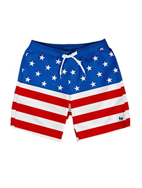 Tipsy Elves Patriotic Mens Swim Trunks 7 Inch Inseam with 4 Way Stretch and Classic Styles