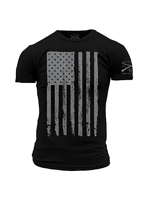 Grunt Style America Patriotic Flag Men’s Shirt