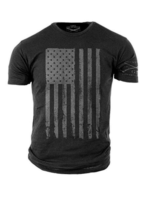 Grunt Style America Patriotic Flag Men’s Shirt