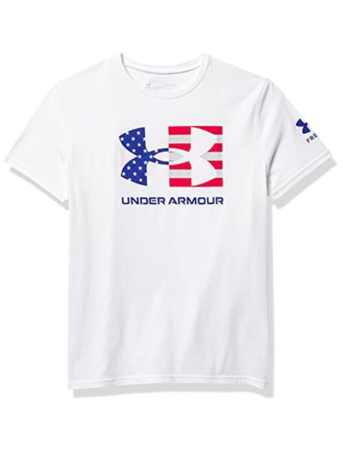 Under Armour Boys' New Freedom Chest Flag Tshirt