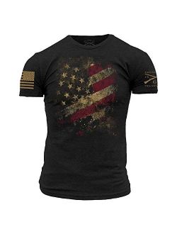 Grunt Style Worn Flag 2.0 Men's T-Shirt