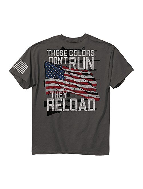 Buck Wear Men' Colors Reload Cotton t-Shirt, Charcoal