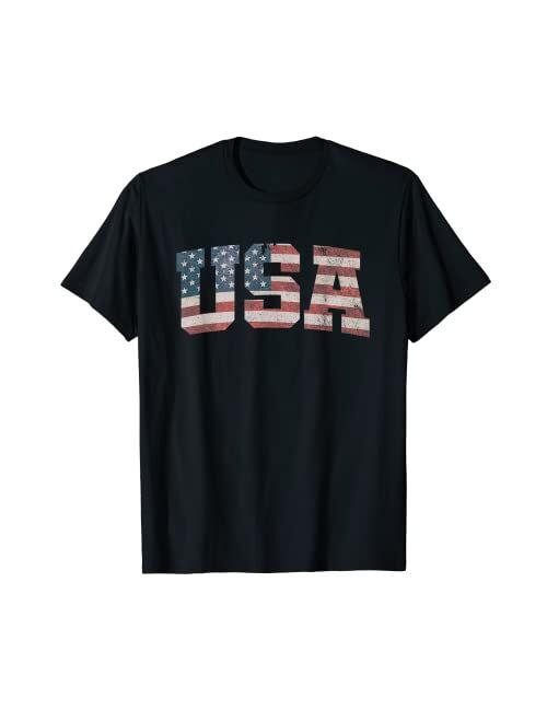 Fourth Of July Apparel USA US Flag Patriotic 4th of July America T-Shirt