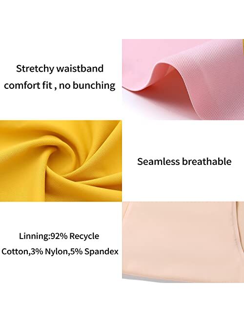 XINBANG Seamless Underwear Women Briefs Seamless Underwear Soft Breathable Panties Stretch Briefs Plus Size 5-Pack