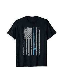 American Flag Fishing Shirt Lovelyshirts American Flag Fishing Shirt Vintage Fishing Tshirt T-Shirt