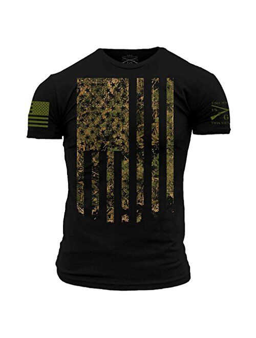 Grunt Style Outdoors Camo Flag Men's T-Shirt