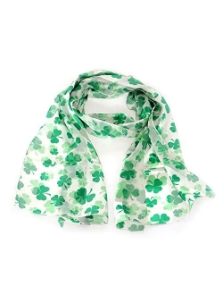 Serenita Satin Scarf Hair Wraps for Women Music Note Gifts American Flag Bandana Shamrock Clover St. Patrick's Day Easter Mardi Gras