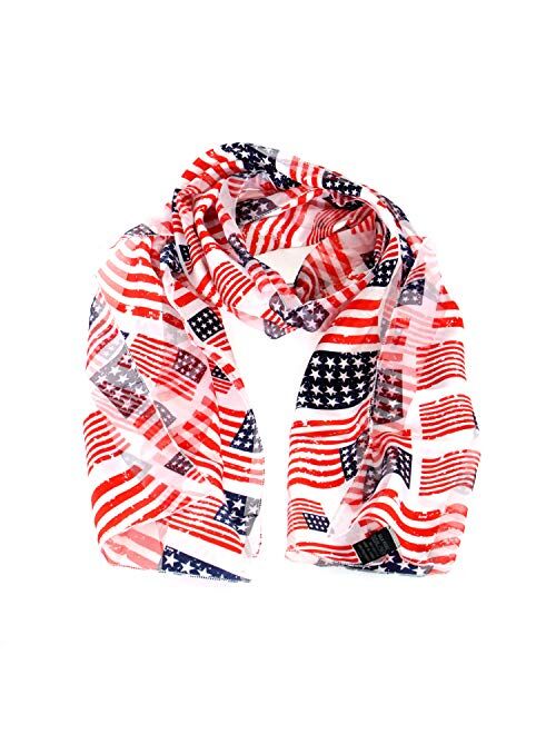 Serenita Satin Scarf Hair Wraps for Women Music Note Gifts American Flag Bandana Shamrock Clover St. Patrick's Day Easter Mardi Gras