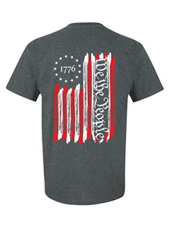 Trenz Shirt Company We The People American Flag 1776 Unisex Short Sleeve T-Shirt