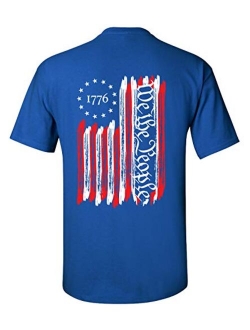 Trenz Shirt Company We The People American Flag 1776 Unisex Short Sleeve T-Shirt