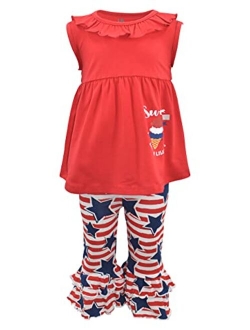 Unique Baby Girls 2 Piece 4th of July Outfits