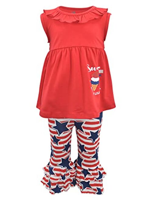 Unique Baby Girls 2 Piece 4th of July Outfits