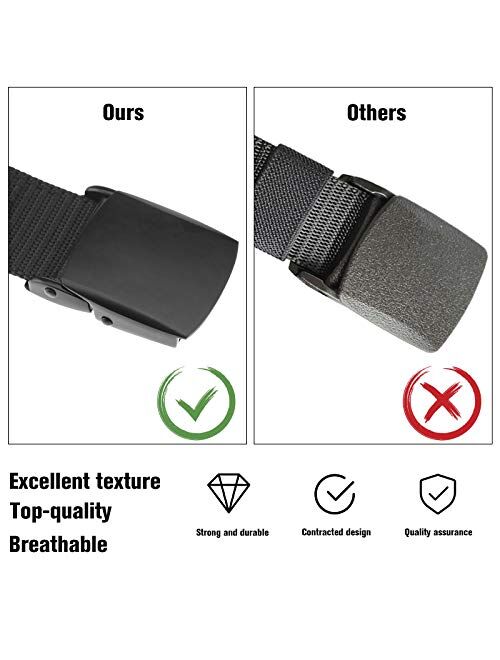 Create Idea Travel Security Belt with Hidden Money Pocket with Metal Buckle Cash safe Wallet