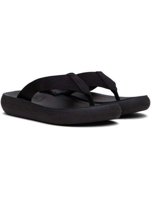 Ancient Greek Sandals Black Charys Comfort Sandals