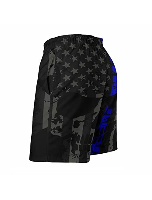 PIOKNGY Men's Cool Quick Dry 3D Printed Beach Pants Swim Trunks Drawstring Board Shorts Swimwear