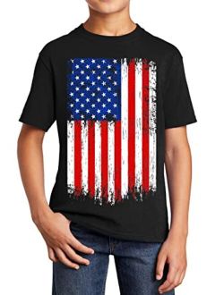 Neenonex American Flag Patriotic USA Stylish Print Graphic T-Shirt Gift Youth T-Shirt