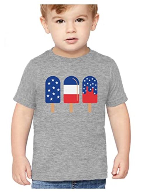 Tstars USA Vintage Flag 4th of July American Flag Toddler Kids T-Shirt