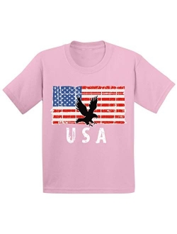 Eagle USA Toddler Shirt Proud American US Patriotic Kids T Shirt USA Kids