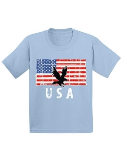 Eagle USA Toddler Shirt Proud American US Patriotic Kids T Shirt USA Kids