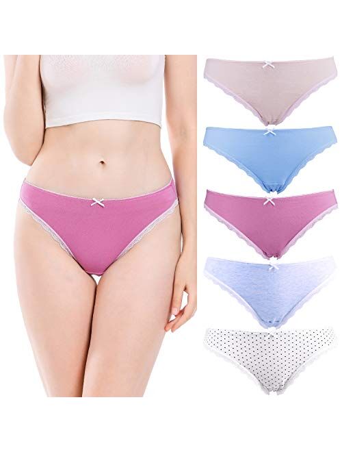 LYYTHAVON Women's Cotton Underwear Briefs Breathable Ladies Panties