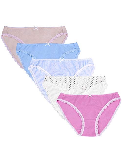 LYYTHAVON Women's Cotton Underwear Briefs Breathable Ladies Panties