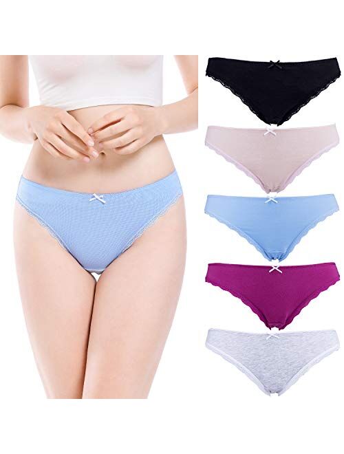 LYYTHAVON Women's Cotton Underwear Briefs Breathable Ladies Panties