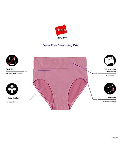 Buy Hanes Ultimate Hanes Women's Panties Pack, Seamless Smoothing High ...