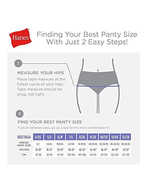 Hanes Women's Pure Bliss Hipster Panty 10-Pack