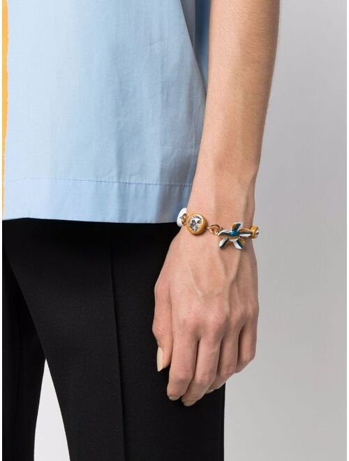 Marni Gold Daisy Charm Bracelet