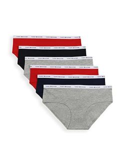 Tommy Hilfiger Womens Cotton Hipster Underwear Panty, 2 Pack Hipster Panties