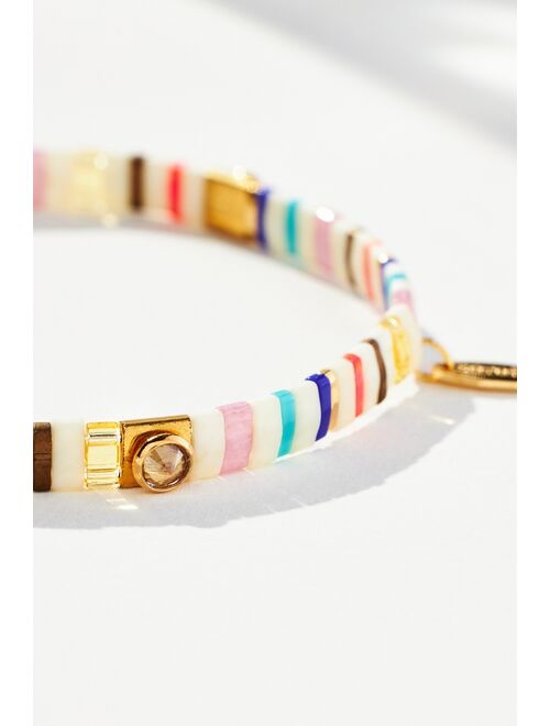 Anthropologie Beaded Chicklet Bracelet