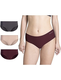 Womens Underwear No Show Lightweight Hipster Briefs (3 Pack)