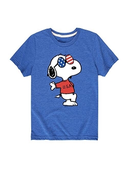 Peanuts - USA Americana Red White and Blue - Kids T-Shirt - Toddler and Youth Sizes