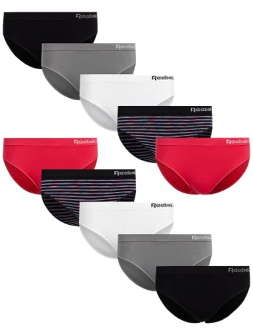 Reebok Women's Underwear - Seamless Bikini Briefs (10 Pack)