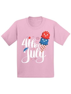 Kids T Shirt Toddler T Shirt 4th of July T-Shirt Cute Ice Cream Shirt